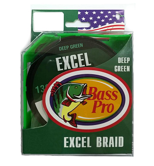 Плетенка Bass Pro Excel Braid 0.18mm 130m